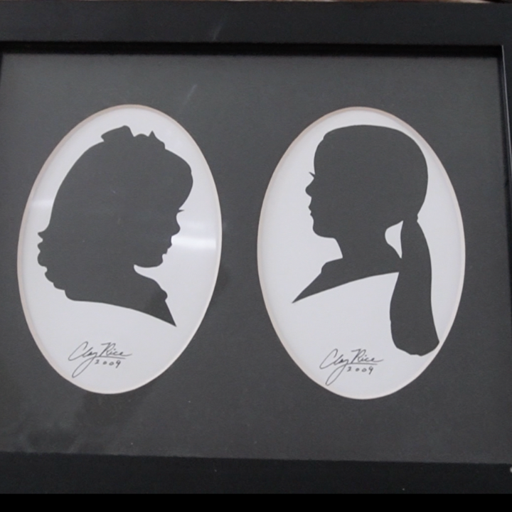 silhouettes in a frame